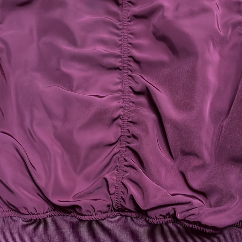 Divided H &M maroon jacket light puff zipper 2 pockets - Picture 8 of 10